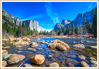 San Francisco and Yosemite Package includes Pier 2620 Hotel stay, San Francisco city tour, Yosemite guided tour, and dinner.